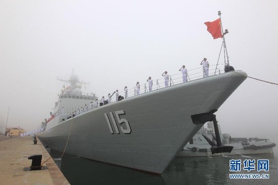 组图：中国派出7艘舰艇赴俄参加中俄联合军演